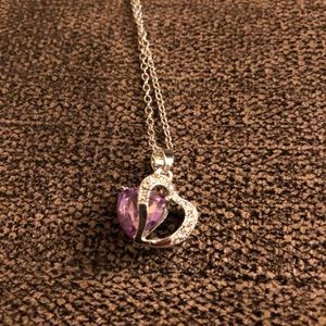 light Amethyst Stone Necklace
